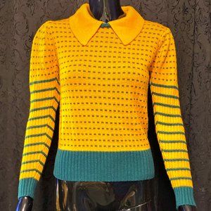 vintage medium sweater with collar